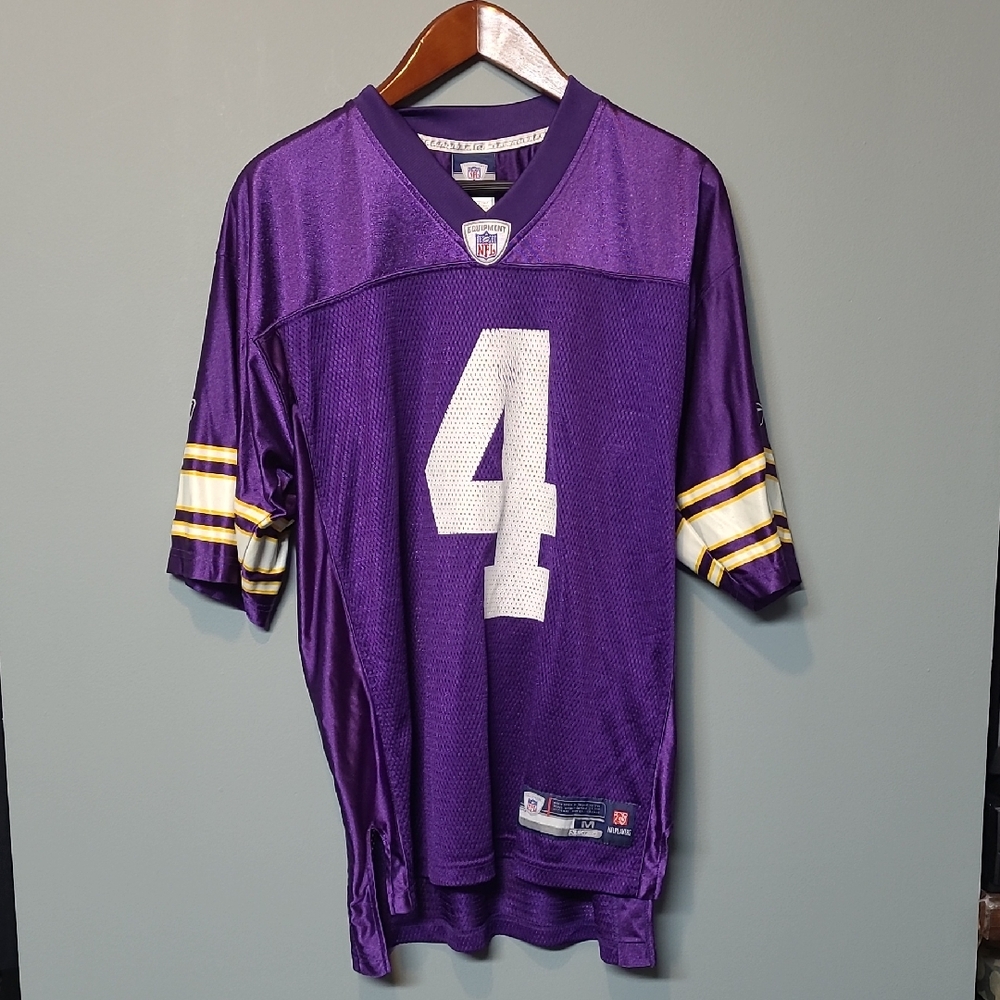Minnesota Vikings Reebok Purple Jersey with Favre 4